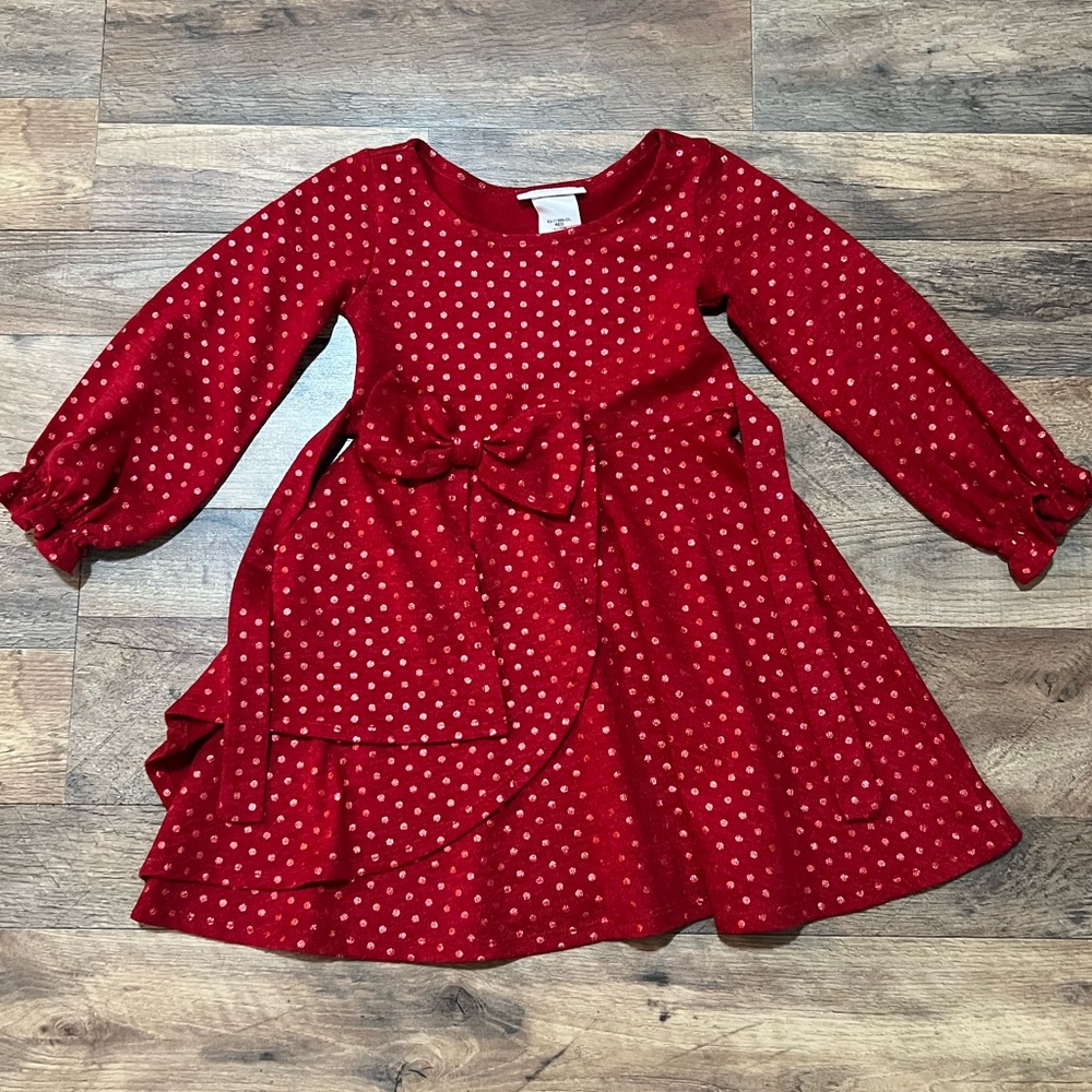 Bonnie Jean Red Polka Dot Dress